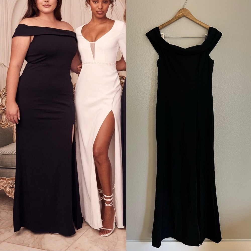 NWOT Aveline Black Off-the-Shoulder Maxi Dress